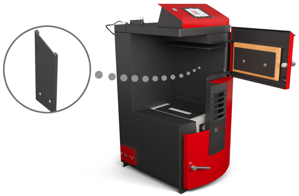 Chaudière bois Attack SLK 25 plaque anti goudron