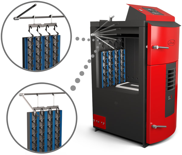 Chaudière bois Attack SLX turbulateurs
