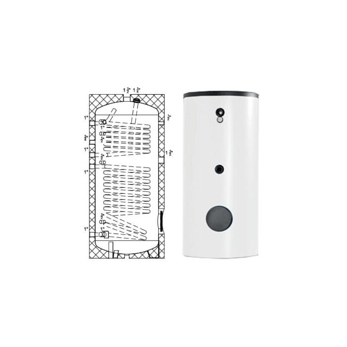 BALLON SOLAIRE DOUBLE ÉCHANGEUR 300L CLASSE B