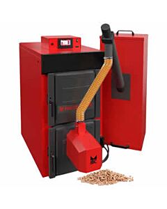 IBC chaudi&egrave;re &agrave; pellets, corps de chauffe en fonte, puissance 32kW