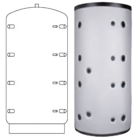 Ballon tampon sans échangeur 2000 litres Classe C