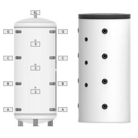 Ballon tampon 825 litres Hauteur R&eacute;duite Classe C