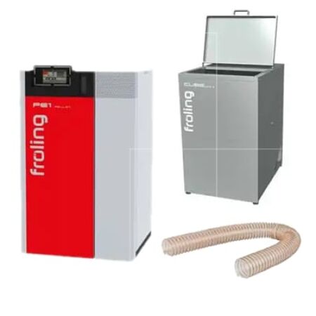 Chaudière Froling PE1 Pellet 7kW avec silo de stockage à granulés