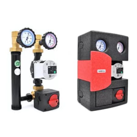 Module hydraulique DN25 mélangé avec servomoteur et pompe wilo para