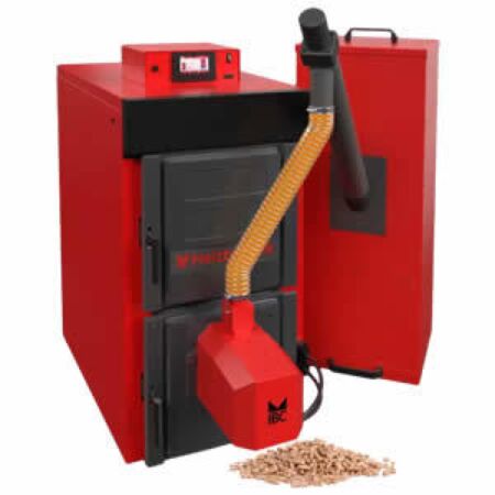IBC chaudi&egrave;re &agrave; pellets, corps de chauffe en fonte, puissance 32kW