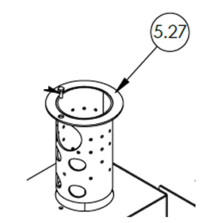 Chambre de combustion en acier inoxydable du brûleur CP 40‐60
