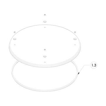 Joint Silicone couvercle du dessus CP 40‐60‐80/100 SB