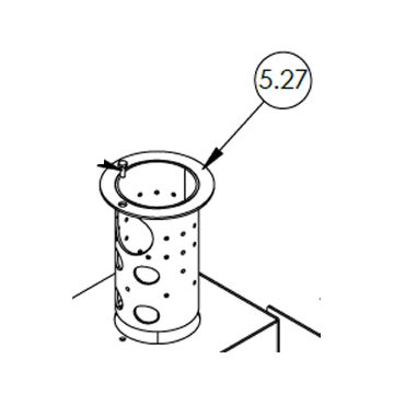Chambre de combustion en acier inoxydable du brûleur CP 40‐60