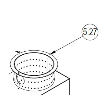 Chambre de combustion en acier inoxydable du brûleur CP 80‐100 SB