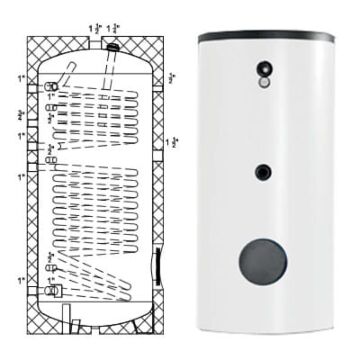 BALLON SOLAIRE DOUBLE ÉCHANGEUR 300L CLASSE B