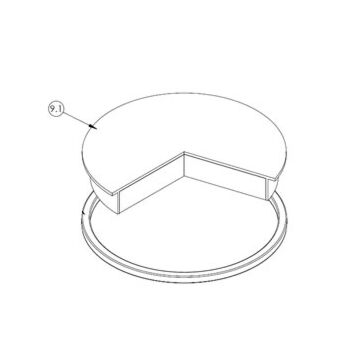 Couvercle intérieur avec réfractaire CP 40‐60‐80/100 SB
