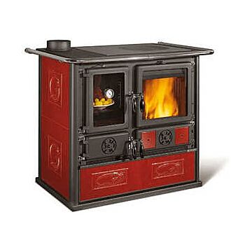 cuisinière à bois Nordica ROSA SINISTRA REVERSE LIBERTY BORDEAUX