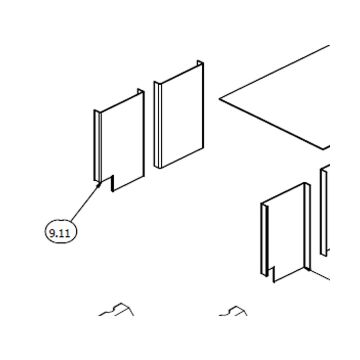 Plaque anti condensation avant gauche