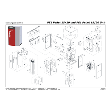 Vue éclatée PE1 15-20 kW — Isolation à partir 12/2019