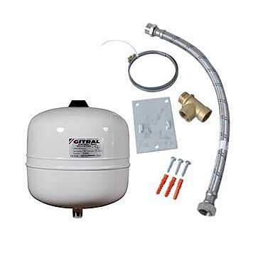 Pack Hydrochaud, 1 vase sanitaire 12 litres + kit d'installation