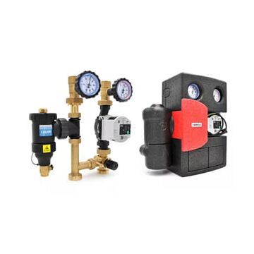 Module hydraulique DN25  avec pot à boue, servomoteur et pompe wilo para