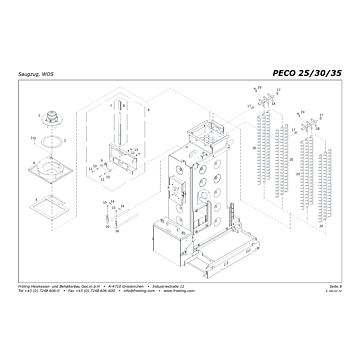 Vue éclatée PECO 25-30-35 kW - Extracteur de fumées, WOS (s02)