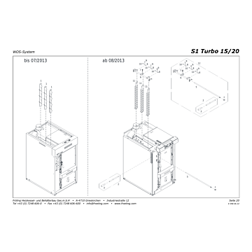 Vue éclatée S1 Turbo 15-20 kW - WOS-System (s03)