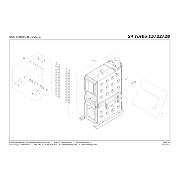Vue éclatée S4 Turbo 15-22-28 kW - Système WOS (à partir de 10/2010) (s03b)