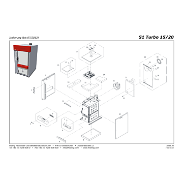 Vue éclatée S1 Turbo 15-20 kW - Isolation (jusqu'à 07/2013) (s05a)