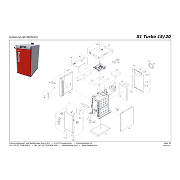 Vue éclatée S1 Turbo 15-20 kW - Isolation (à partir de 08/2013) (s05b)