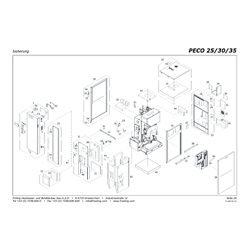 Vue éclatée PECO 25-30-35 kW - Isolation (s06)