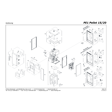 Vue ?clat?e PE1 15-20 kW (d?part en bas) - Isolation (s06)