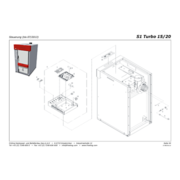 Vue éclatée S1 Turbo 15-20 kW - Régulation (jusqu'à 07/2013) (s06a)