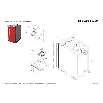 Vue éclatée S1 Turbo 15/20 kW (à partir de 2016) - Régulation S-Tronic Plus (jusqu'à 01/2020) (s06a)