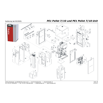 Vue éclatée PE1 7/10 kW - Isolation (à partir de 03/2020) (S06B)