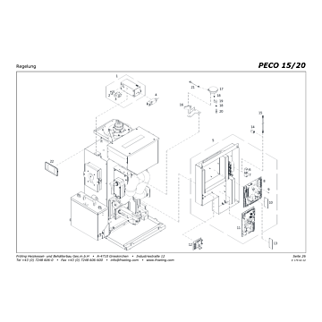 Vue éclatée PECO 15-20 kW - s07