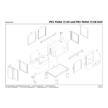 Vue éclatée PE1 7-10 kW (à partir de 2013) - Bloc ballon ECS (s08)