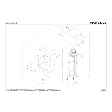 Vue éclatée PECO 15-20 kW - s08