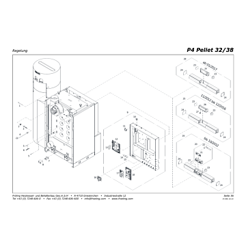 Vue éclatée P4 32-38 kW - Régulation (S09)