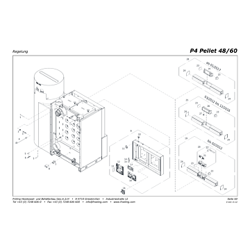Vue éclatée P4 48-60 kW - Régulation (s09)