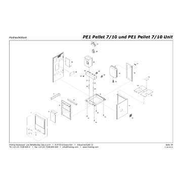Vue éclatée PE1 7-10 kW (à partir de 2013) - Bloc hydraulique (s10)