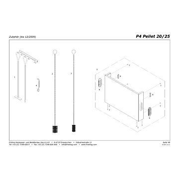 Vue éclatée P4 20-25 kW - Accessoires (jusqu'à 12/2009) (s10a)