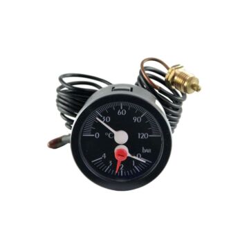 Thermomanometre 0-120°C, 4 bar, 