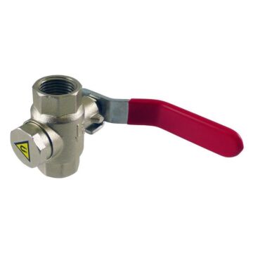 Vanne à boisseau sphérique avec filtre et aimant  1/2"