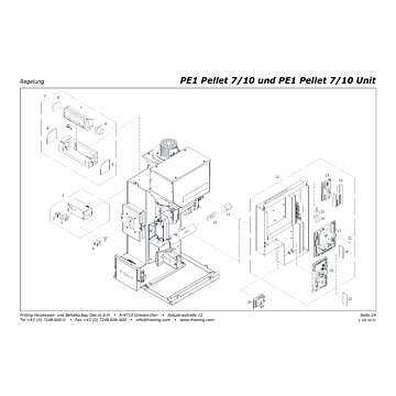 Vue éclatée PE1 7-10 kW (à partir de 2013) - Régulation (s06)