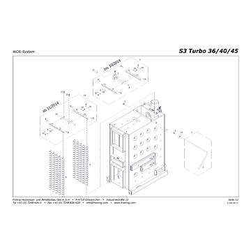 Vue éclatée S3 Turbo 36-40-45 kW - WOS-System (s03)