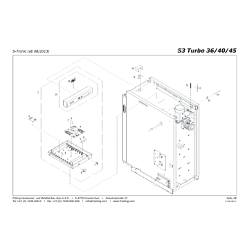 Vue éclatée S3 Turbo 36-40-45 kW - S-Tronic (ab 08/2013) (s06b)
