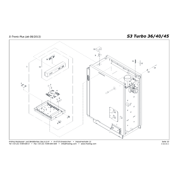 Vue éclatée S3 Turbo 36-40-45 kW - S-Tronic Plus (ab 08/2013) (s06d)
