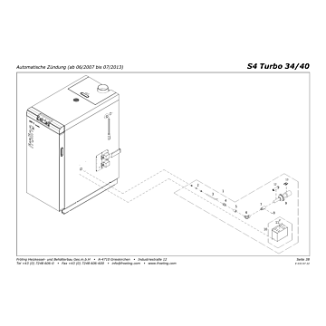 Vue éclatée S4 Turbo 34-40 kW - Allumage automatique (jusqu'à 07/2013) (s07a)