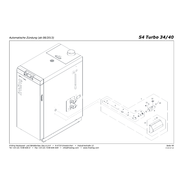 Vue éclatée S4 Turbo 34-40 kW - Allumage automatique (à partir de 08/2013) (s07b)