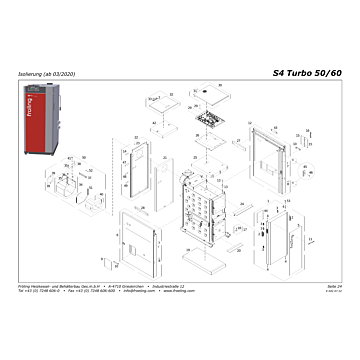 Vue éclatée S4 Turbo 50-60 kW - Isolation (a partir de 03/2020) (s05b)