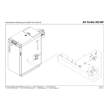 Vue éclatée S4 Turbo 50-60 kW - Allumage automatique (10/2007 a 07/2013) (s07a)