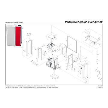 Vue éclatée SP Dual 34-40 kW - Isolation (jusqu'à 02/2020) (s06a)