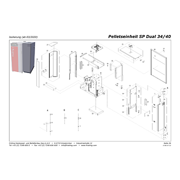 Vue éclatée SP Dual 34-40 kW - Isolation (à partir de 03/2020) (s06b)