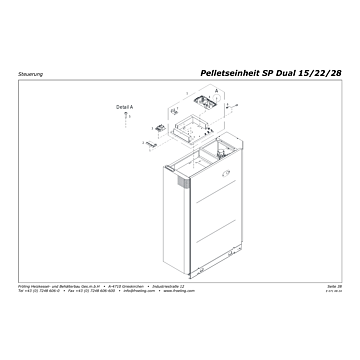 Vue éclatée SP Dual 15-22-28 kW - Commande (s07)